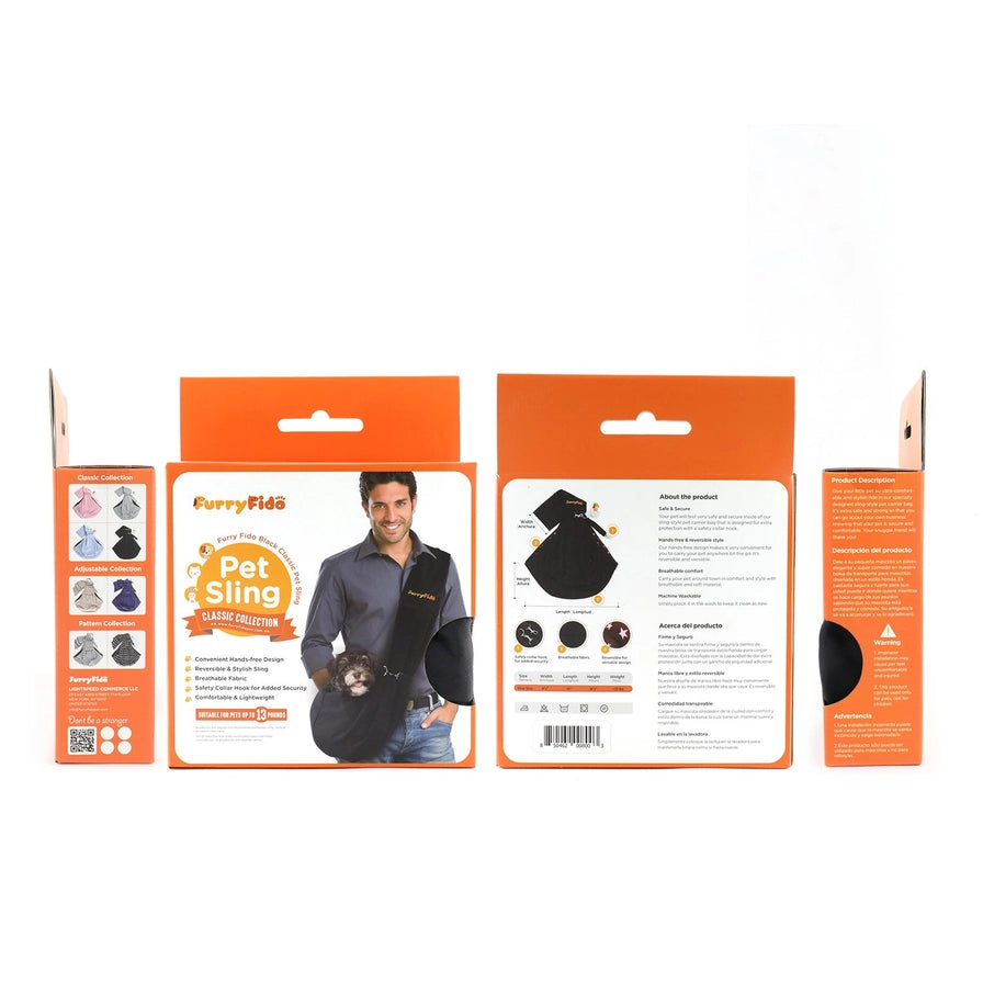 Bæreveske til hund - svart