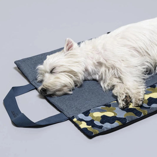 Sammenleggbar reiseseng til hund blå - Dyrekompaniet