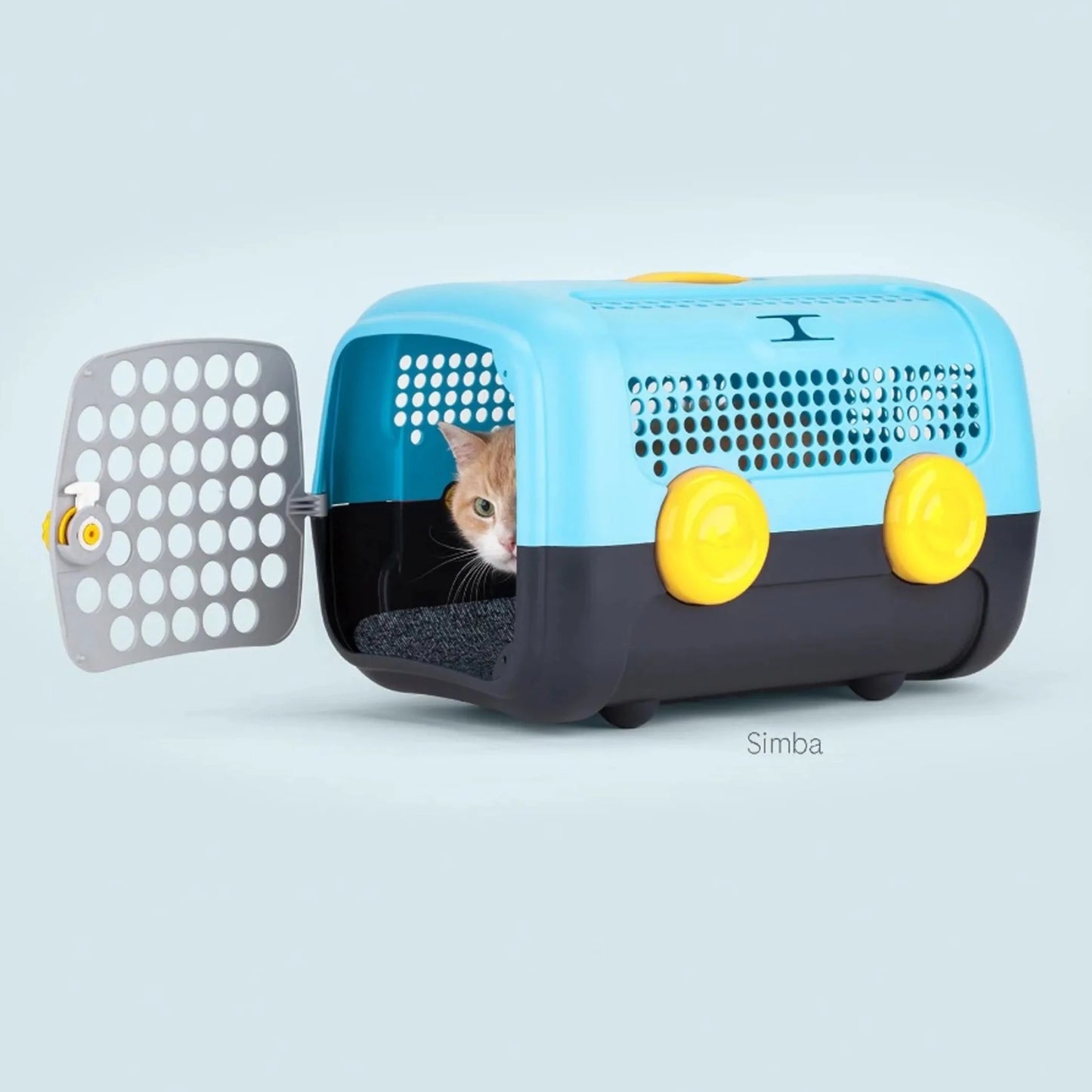 Bur til små hunder og katter blå/grå - Dyrekompaniet