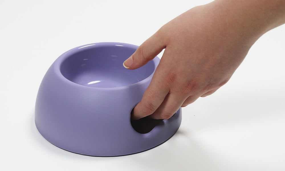 Liten matskål til hund og katt - beige - Dyrekompaniet