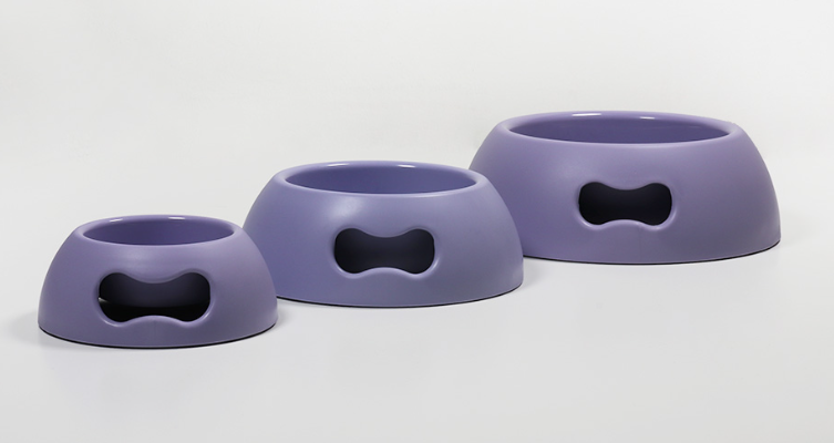 Stor matskål til hund og katt - rosa - Dyrekompaniet