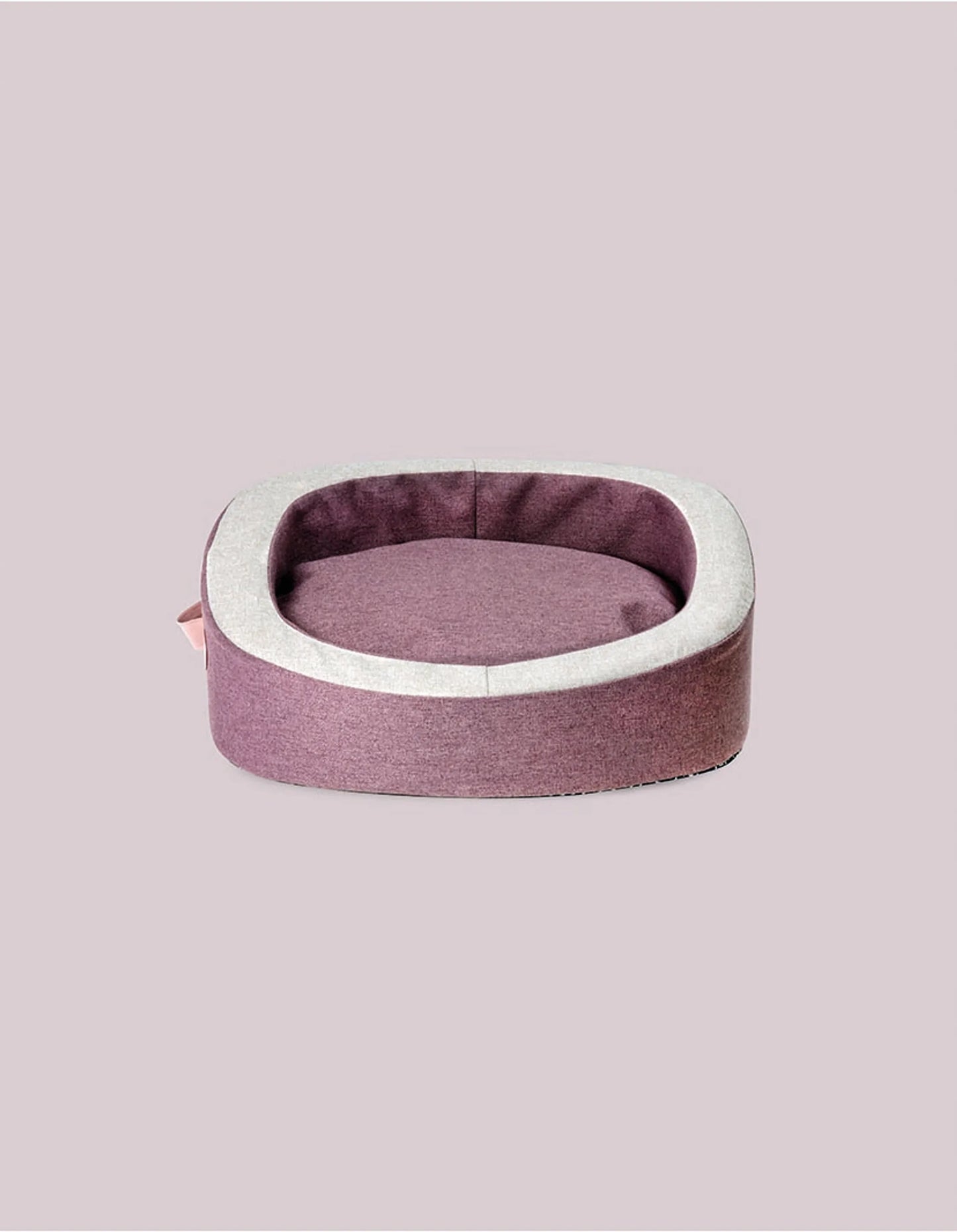 Liten hundeseng med myk kant rosa - Dyrekompaniet