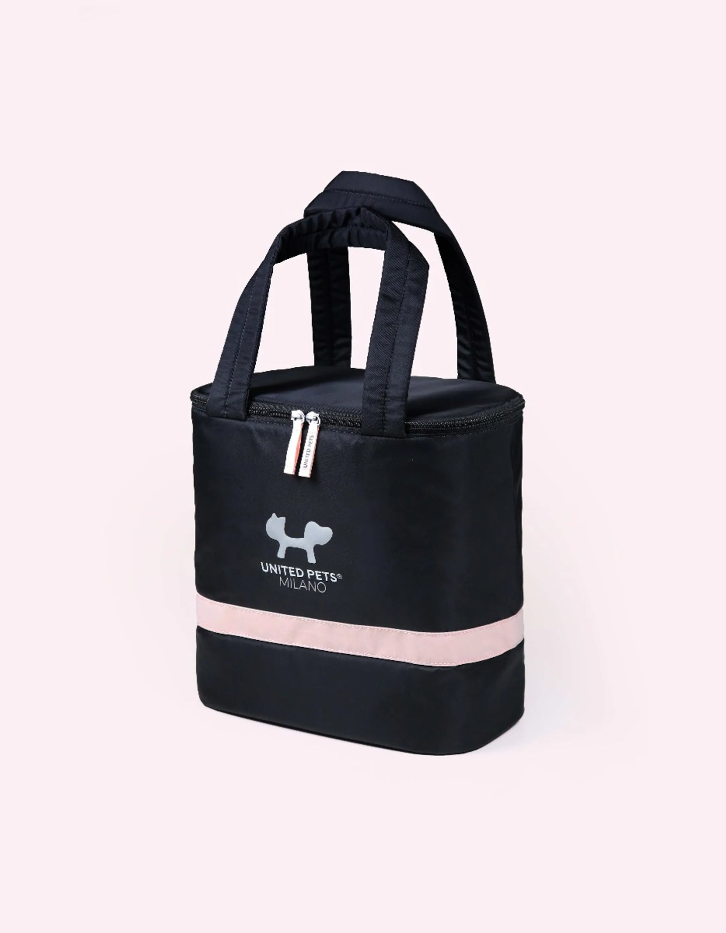 Reiseveske til hund og katt svart/rosa - Dyrekompaniet