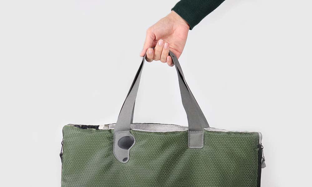 Sammenleggbar reiseseng til hund grå/rosa - Dyrekompaniet